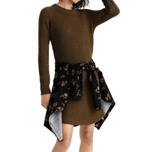 Madewell Curved Hem Sweater Dress
